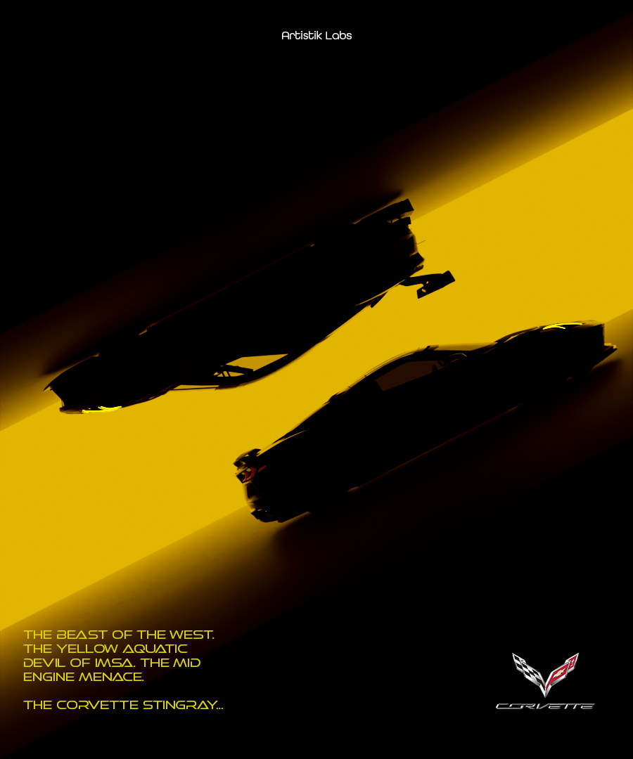 Corvette Stingray poster