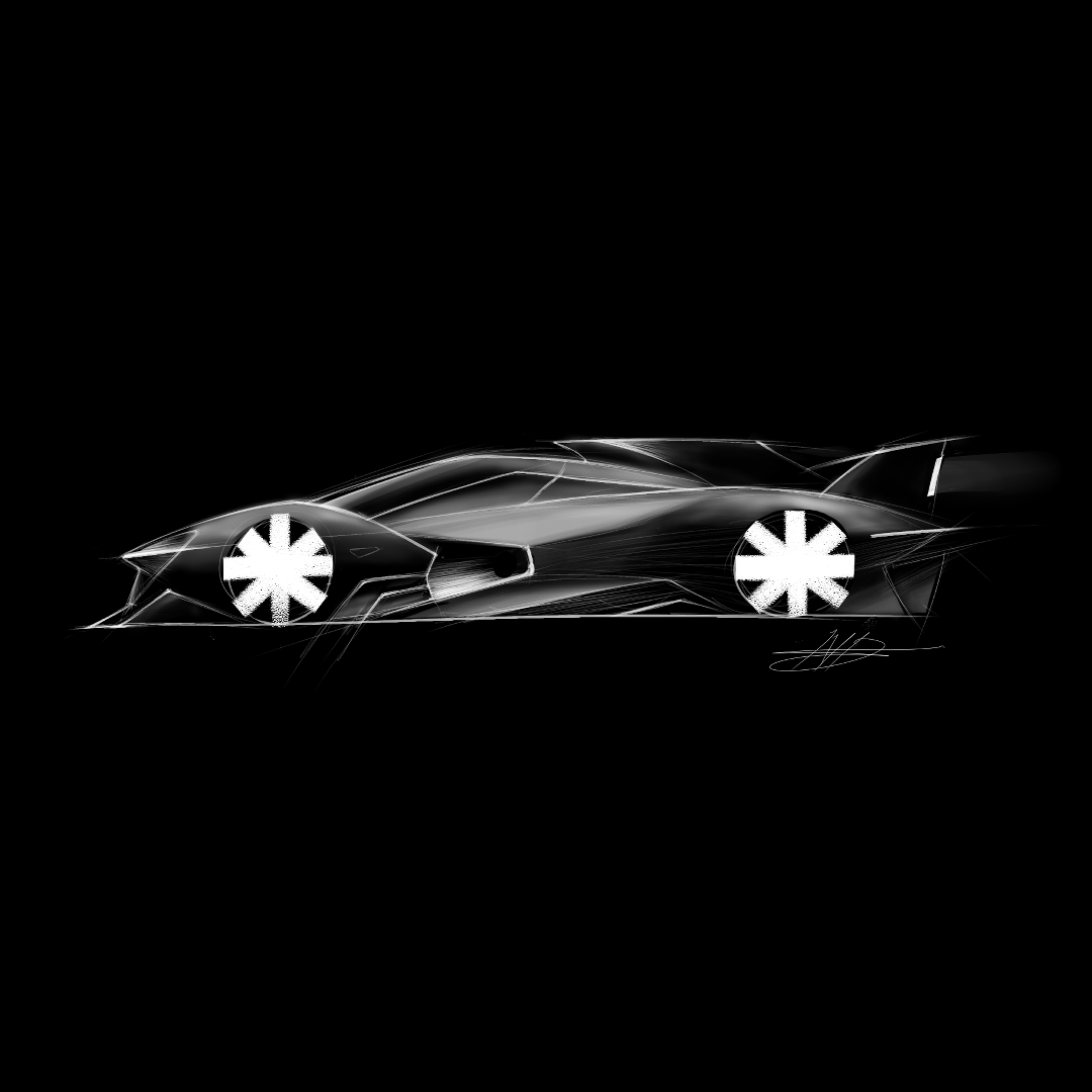 Race car concept sketch